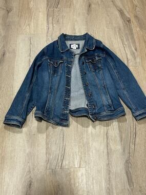 Y2K vintage Live a Little Brand Jean Jacket